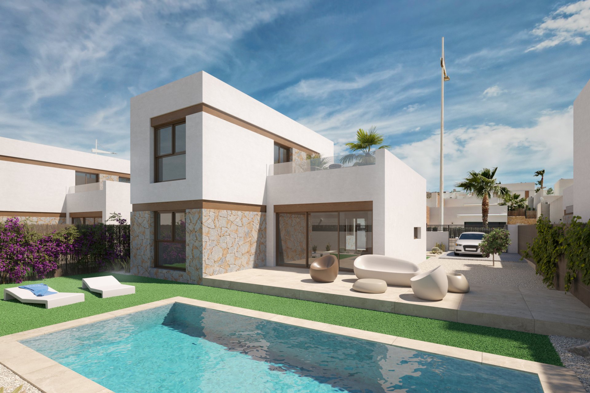 Nouvelle construction - Maison de ville - Algorfa