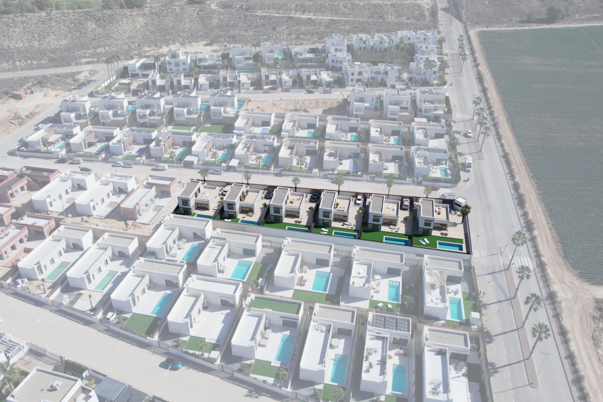 Nouvelle construction - Maison de ville - Algorfa