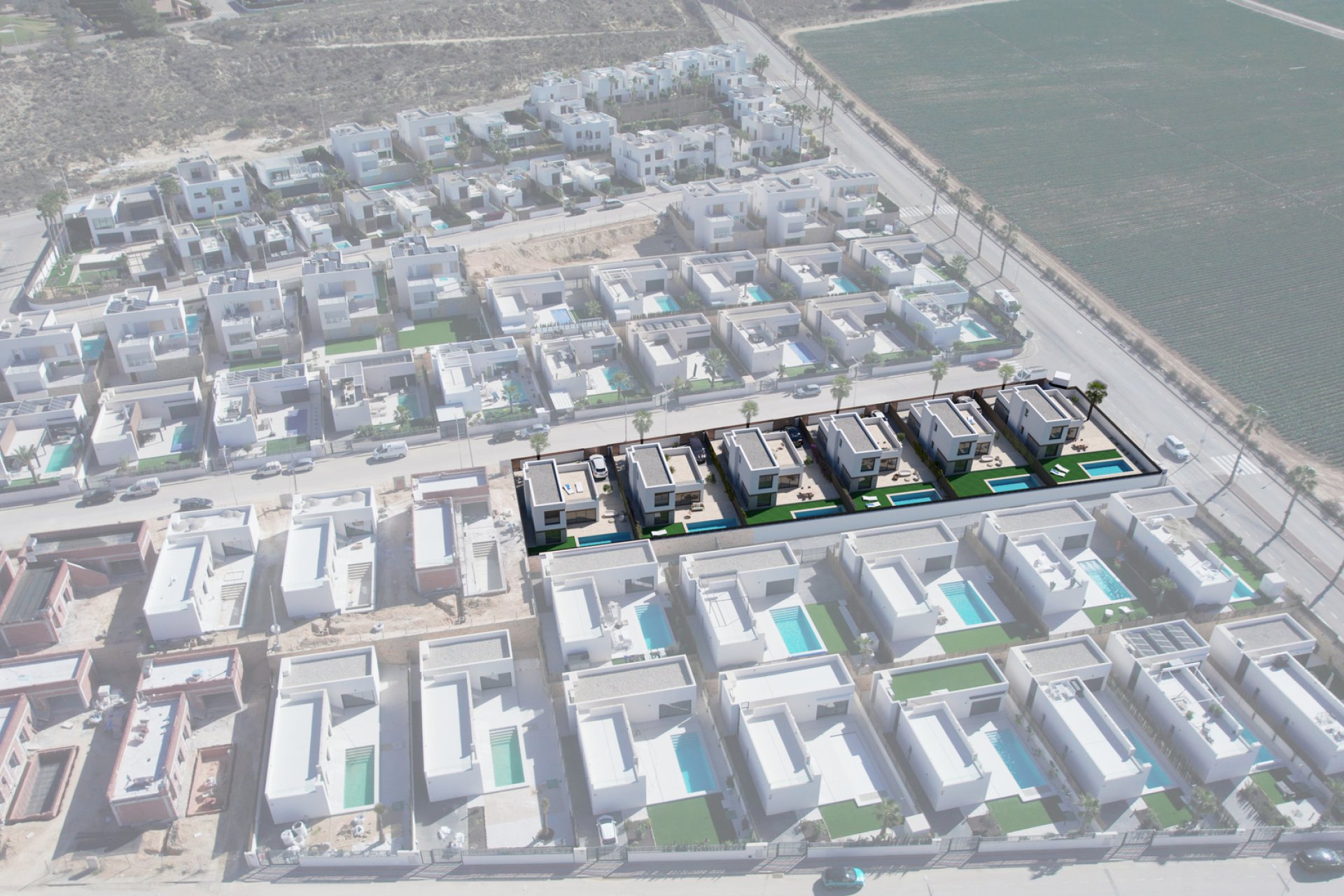 Nouvelle construction - Maison de ville - Algorfa