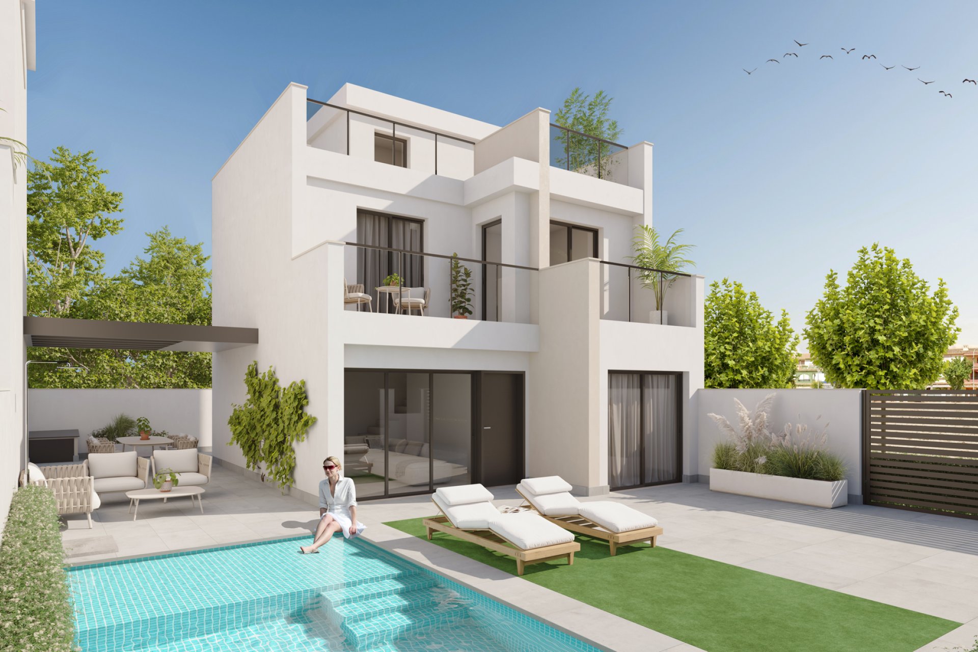 Nouvelle construction - Maison de ville - Los Alcázares