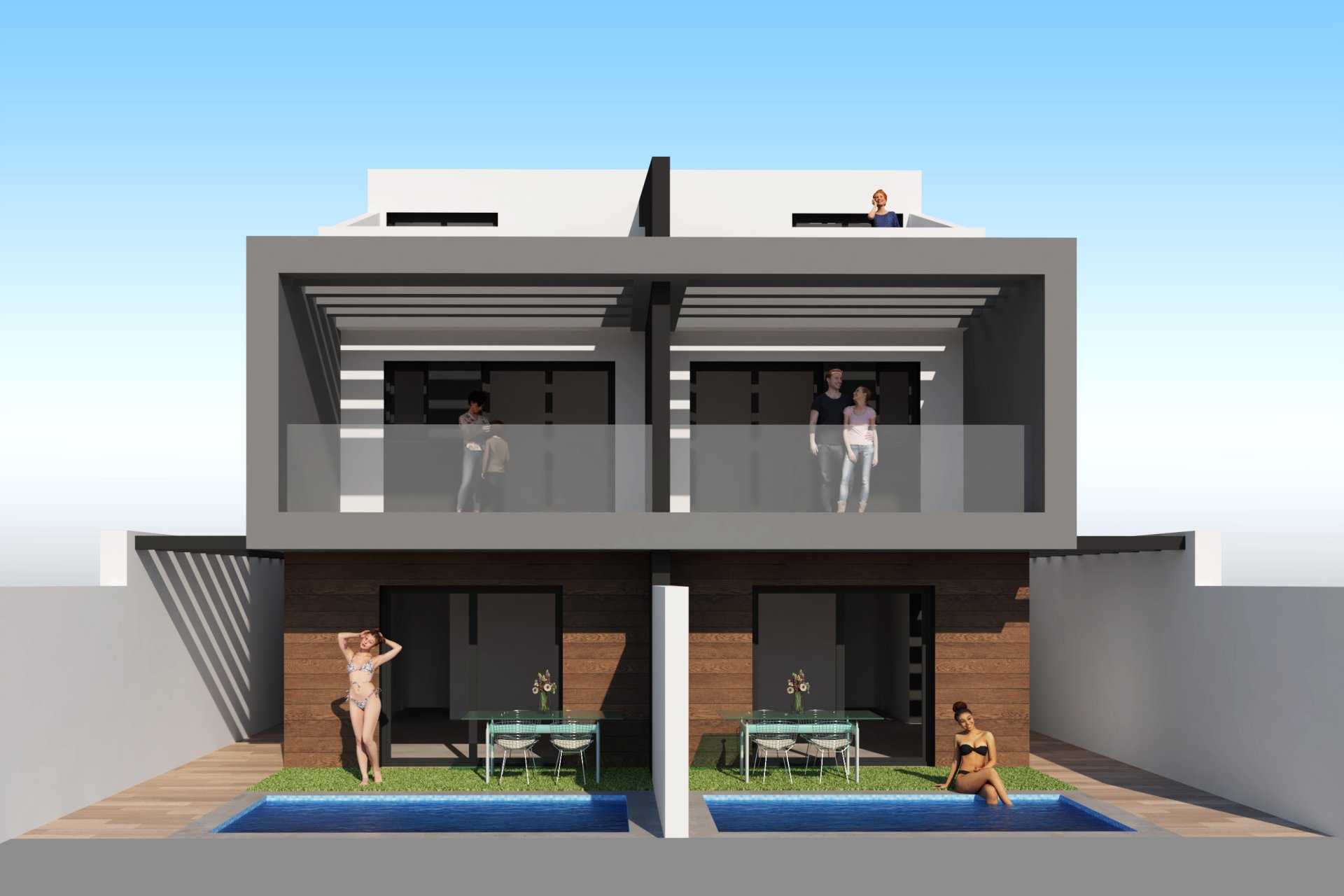 Новое здание - semi-detached - San Javier