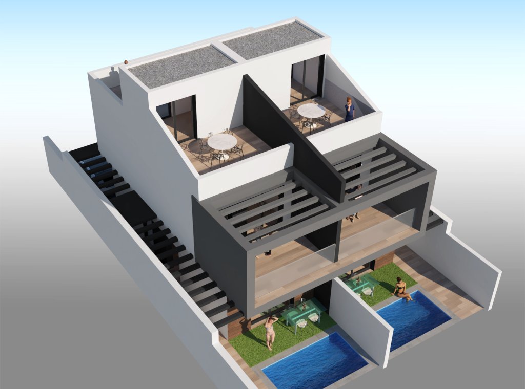Новое здание - semi-detached - San Javier