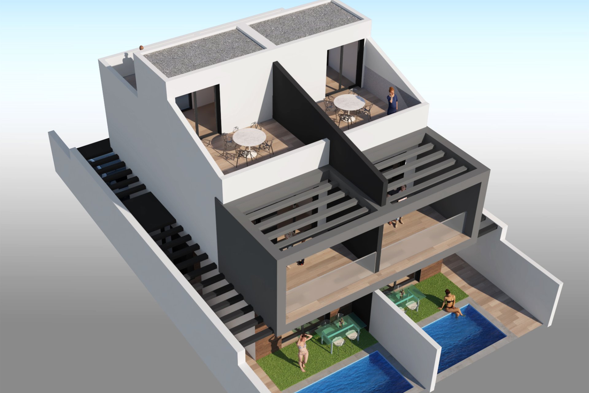 Новое здание - semi-detached - San Javier
